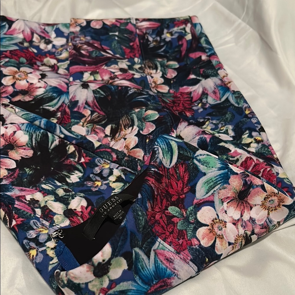 Guess Multicolor Floral Skirt